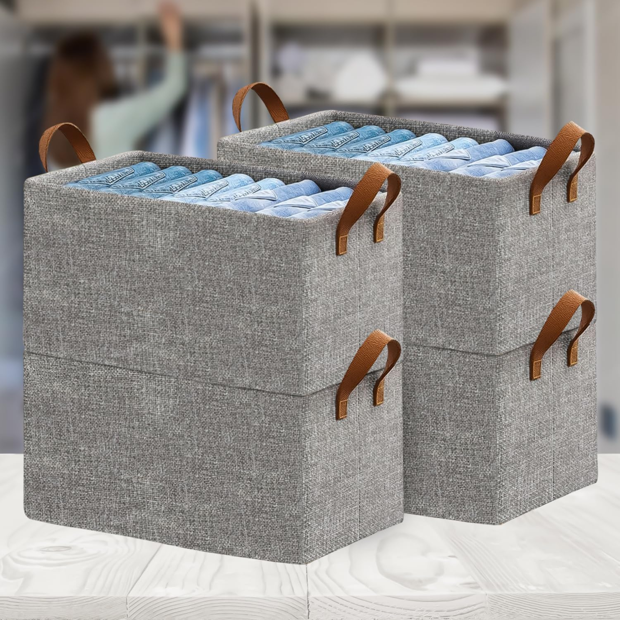 SITTELLA® Polystyrene Pack of 4 Foldable Wardrobe...