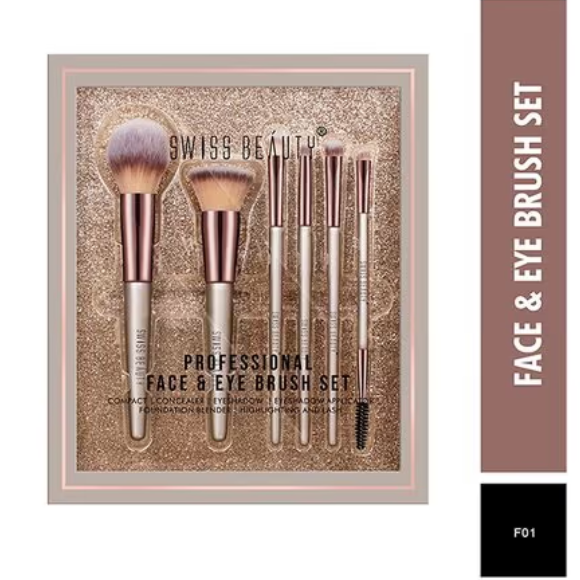 SWISS BEAUTY Professional Face & Eye Brush Set